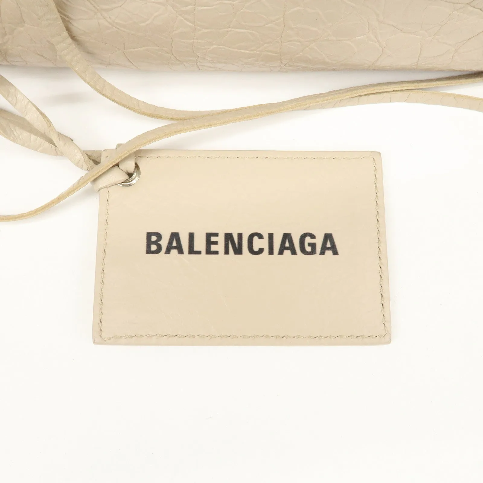 BALENCIAGA Classic City Leather 2Way Hand Bag White 431621 Used