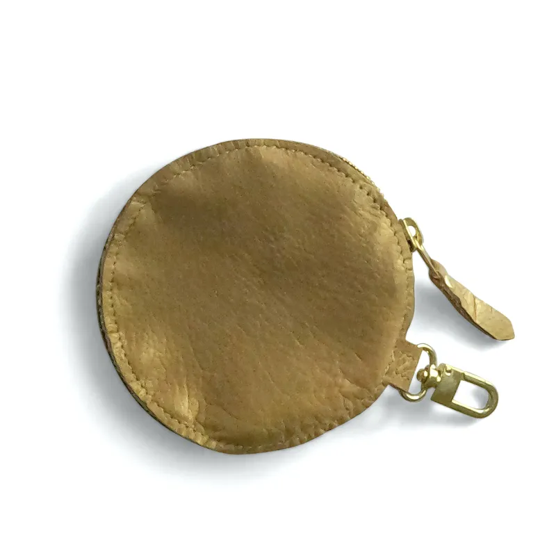 Betty Circle Pouch In Leather (Pre Made)