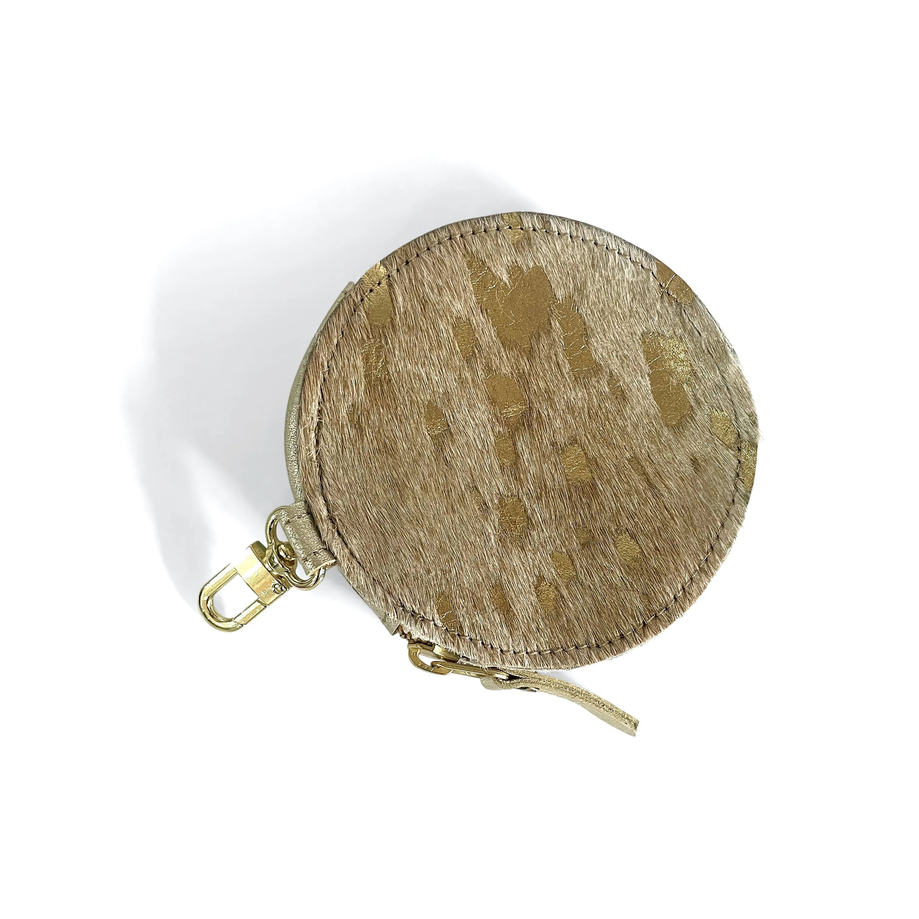 Betty Circle Pouch In Leather (Pre Made)