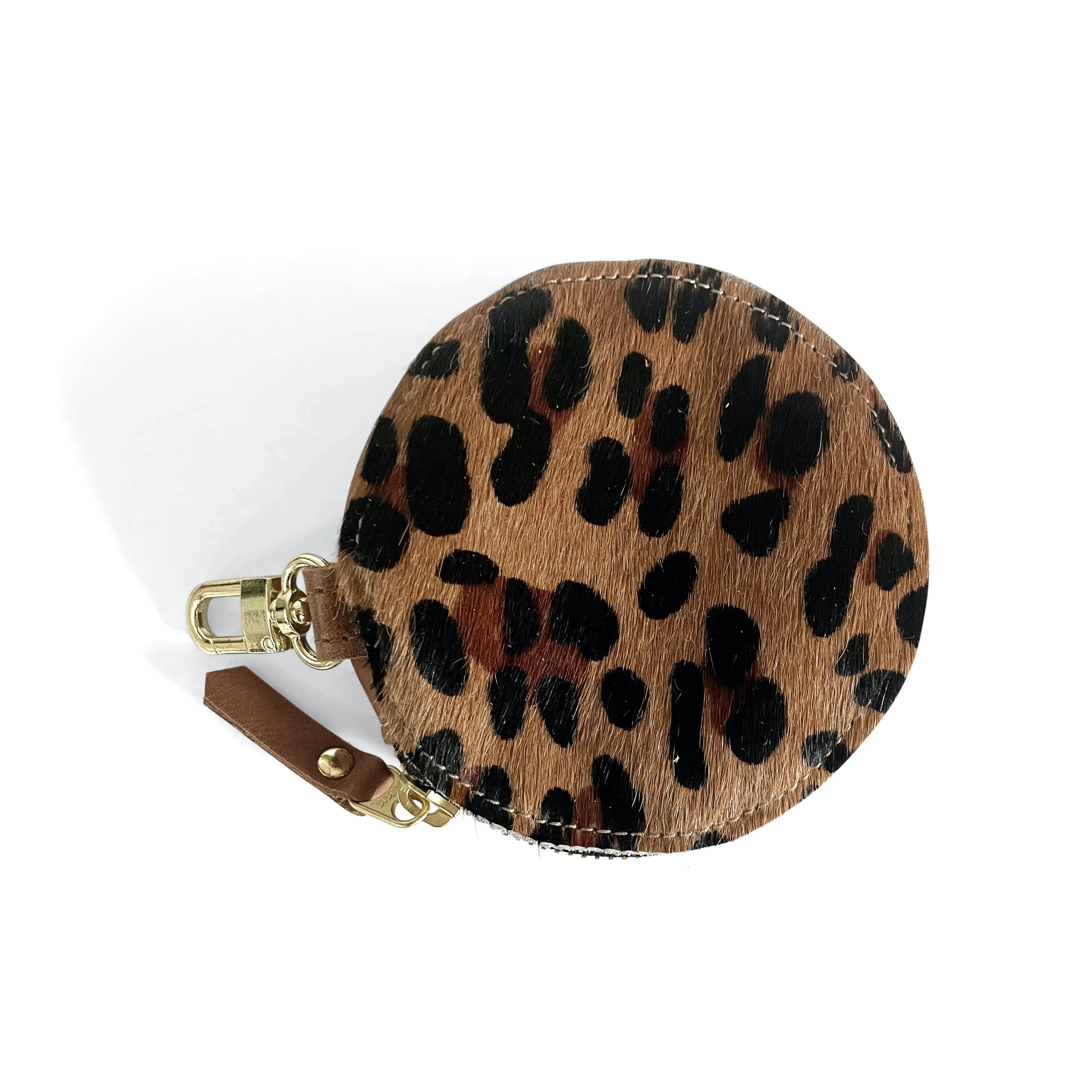 Betty Circle Pouch In Leather (Pre Made)
