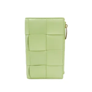 Bottega Veneta Cassette Yellow Leather Wallet  (Pre-Owned)