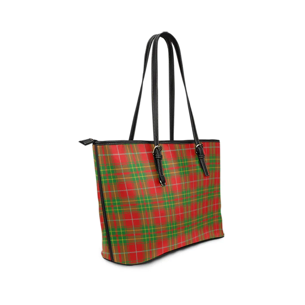 Burnett Tartan Leather Tote Bag