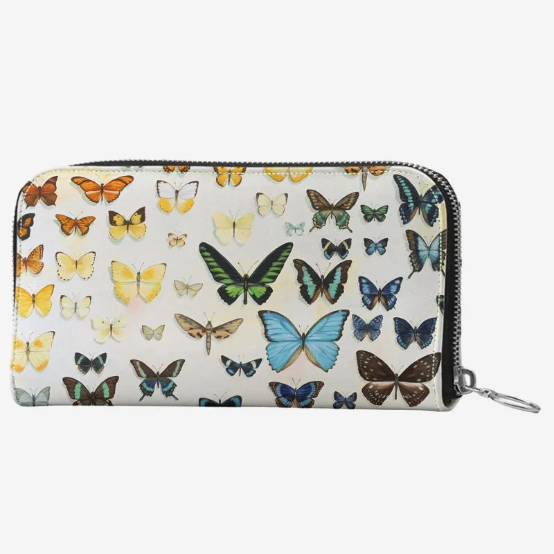 Butterfly Rainbow Leather Wallet