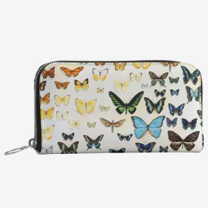 Butterfly Rainbow Leather Wallet