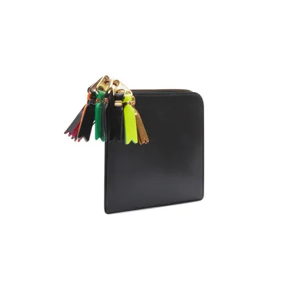CDG Zipper Pull Zip Around Wallet (Black SA3100)