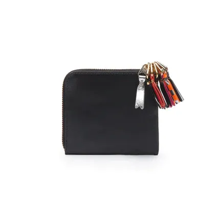 CDG Zipper Pull Zip Around Wallet (Black SA3100)