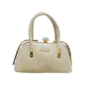 Champagne Shimmer Clutch Bag