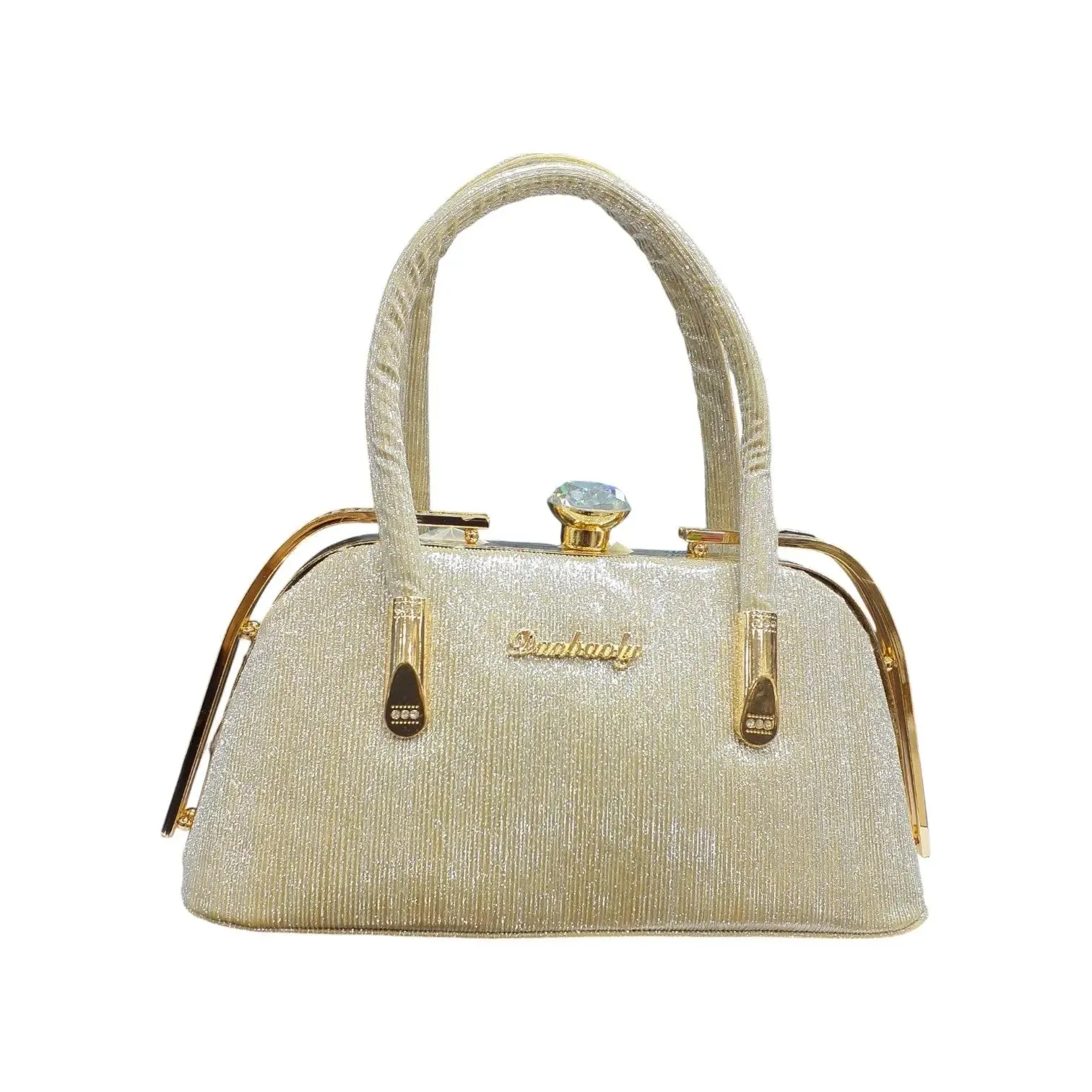Champagne Shimmer Clutch Bag