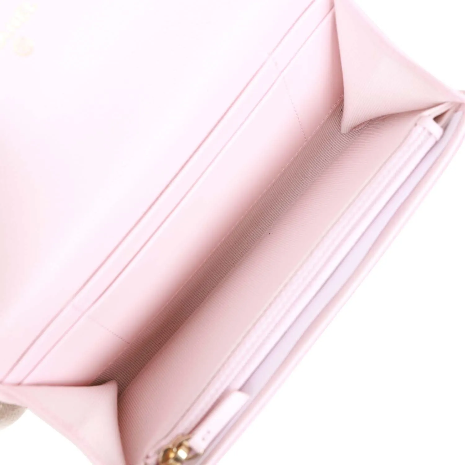Chanel CC Large Gusset Flap Wallet Pink Caviar Light Gold Hardware