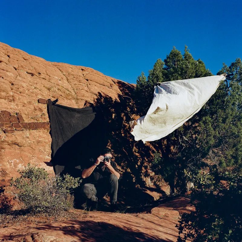 Duo Backdrop in a Bag // 2 Weathered 5'x7' Hand Painted Muslin Backdrops
