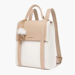 Lady Backpack Texture Vegan Leather Women Stylish Travel Daypack