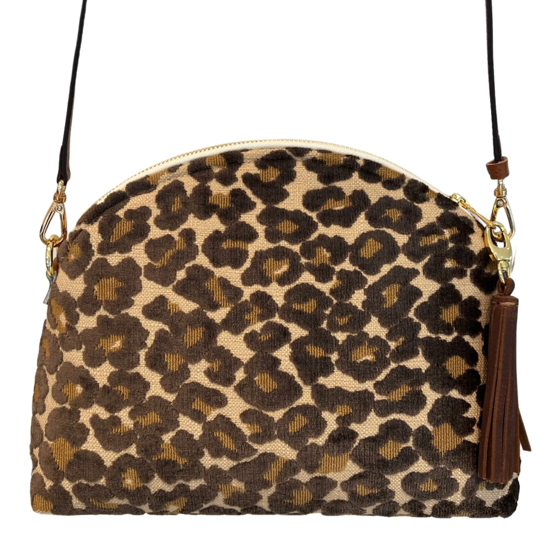 Leopard Velvet Purse