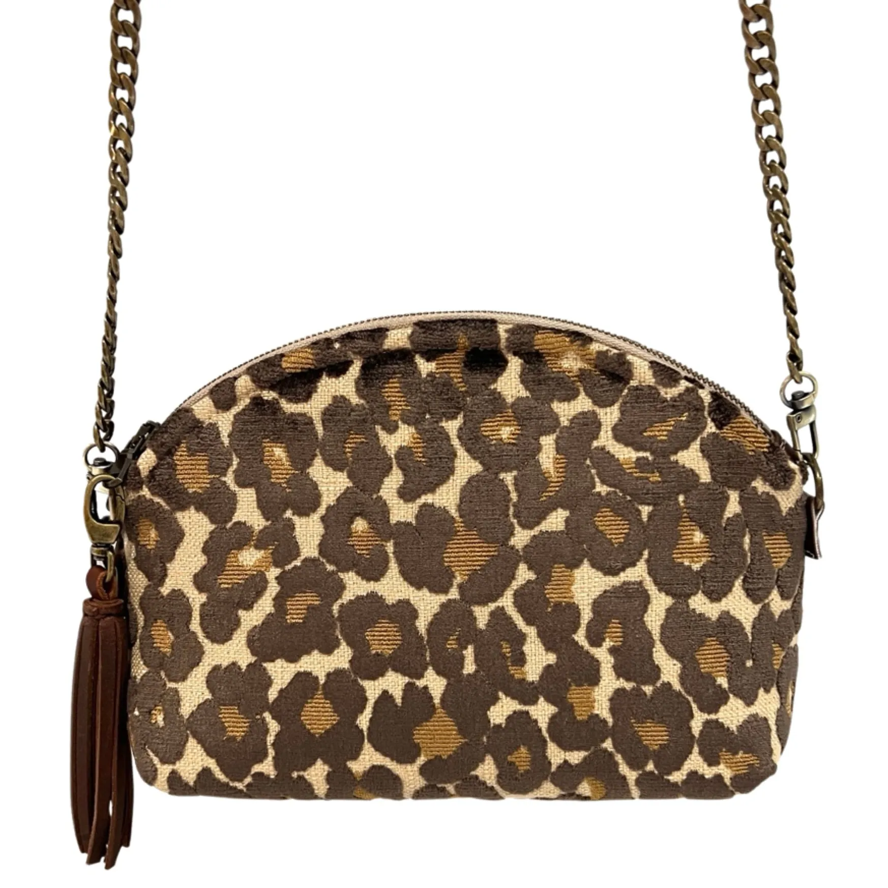 Leopard Velvet Purse