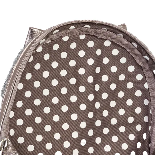 Loungefly x Disney Minnie Silver Sequin Exclusive Mini Backpack