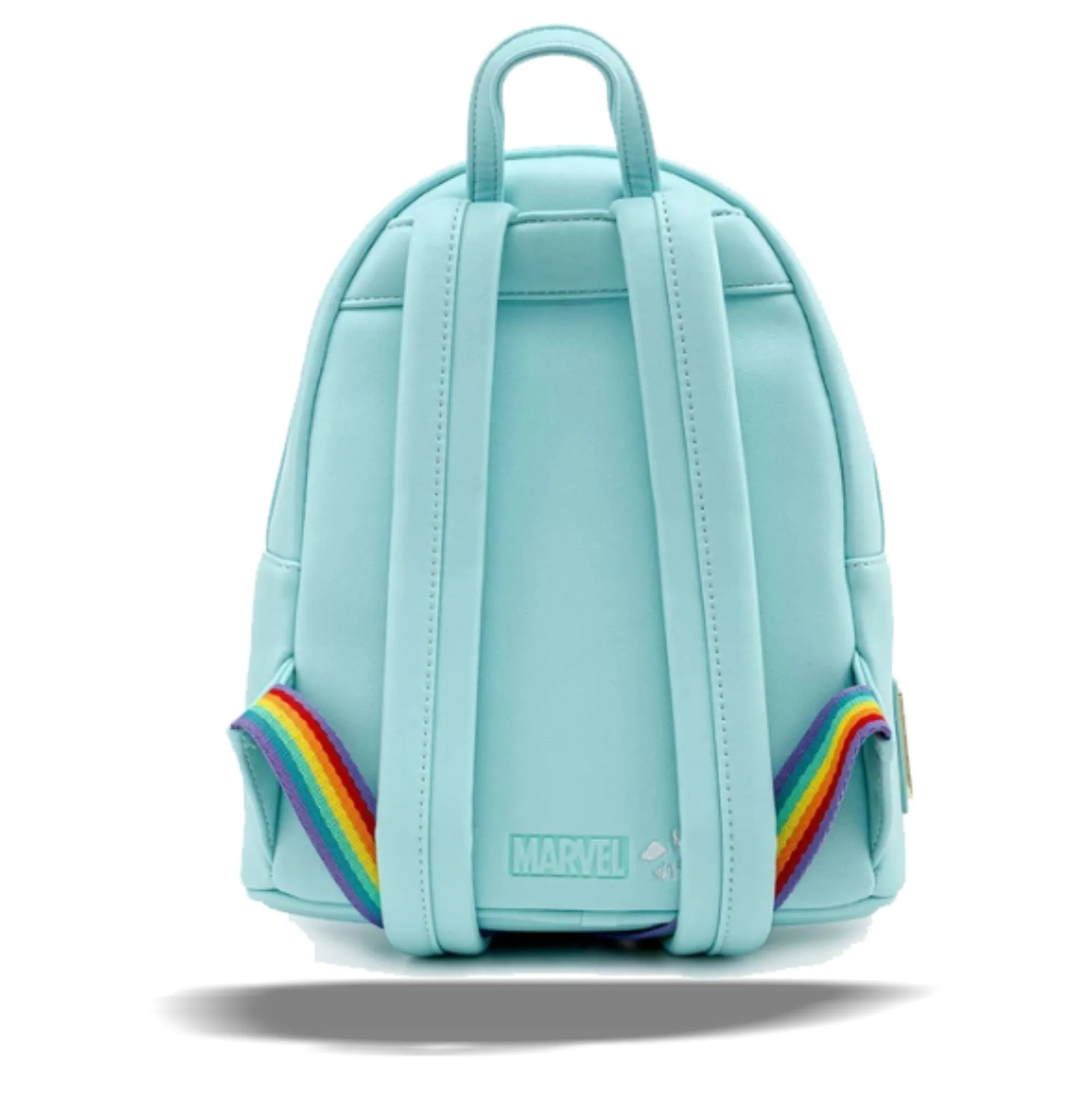 Loungefly x Marvel Deadpool 30th Anniversary Unicorn Rainbow Mini Backpack