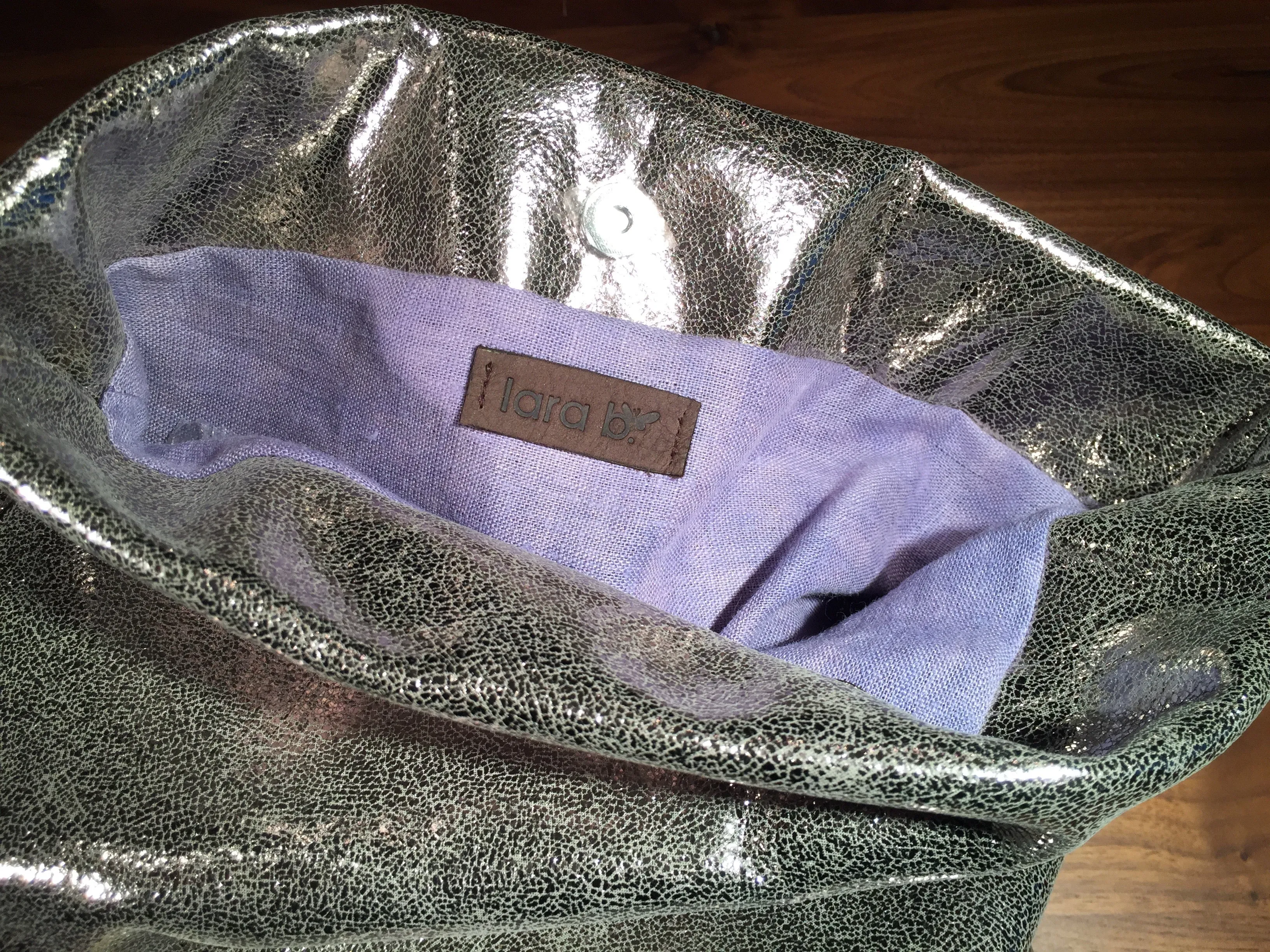 Olivia Clutch Silver Sparkle