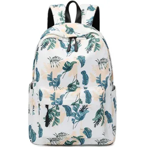 Plant Printing Backpack For Teens Girls Outdoor School Bag