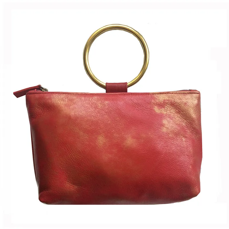 Ring Wristlet - Red & Gold Smoke
