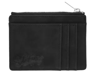 Zipper Card Holder Wallet - Black